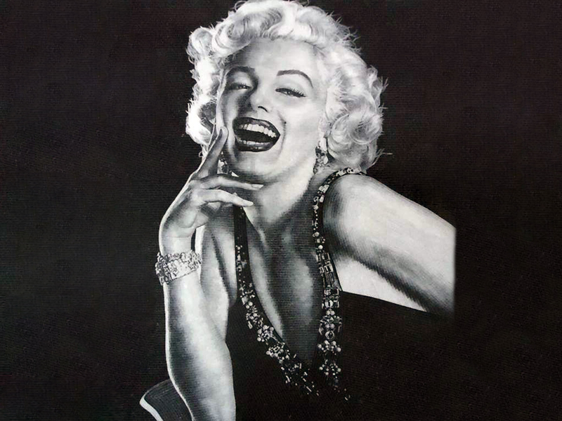 Famous Marilyn Monroe Marble Art Painting