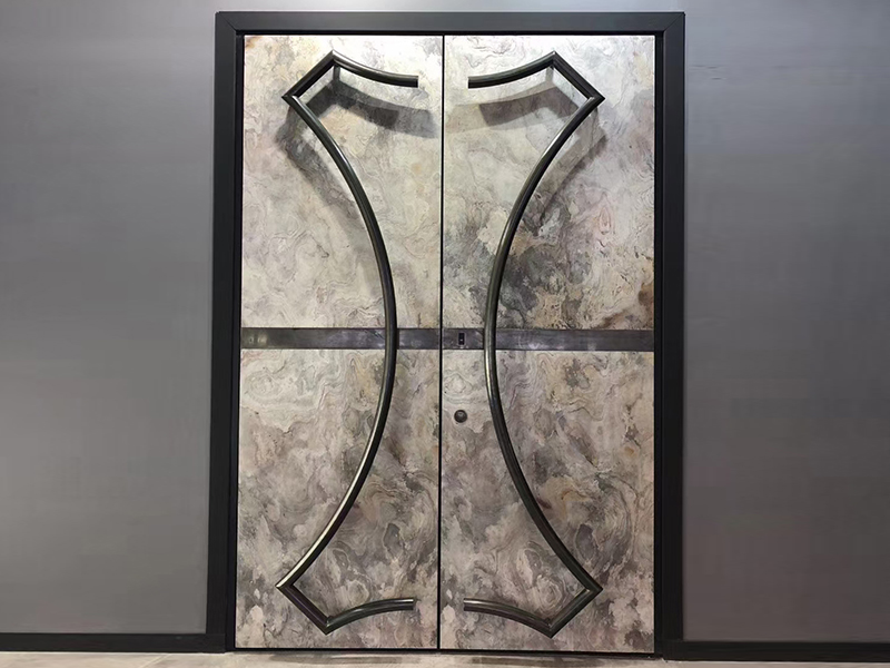 Customized Thin Slate Stone Veneer Door